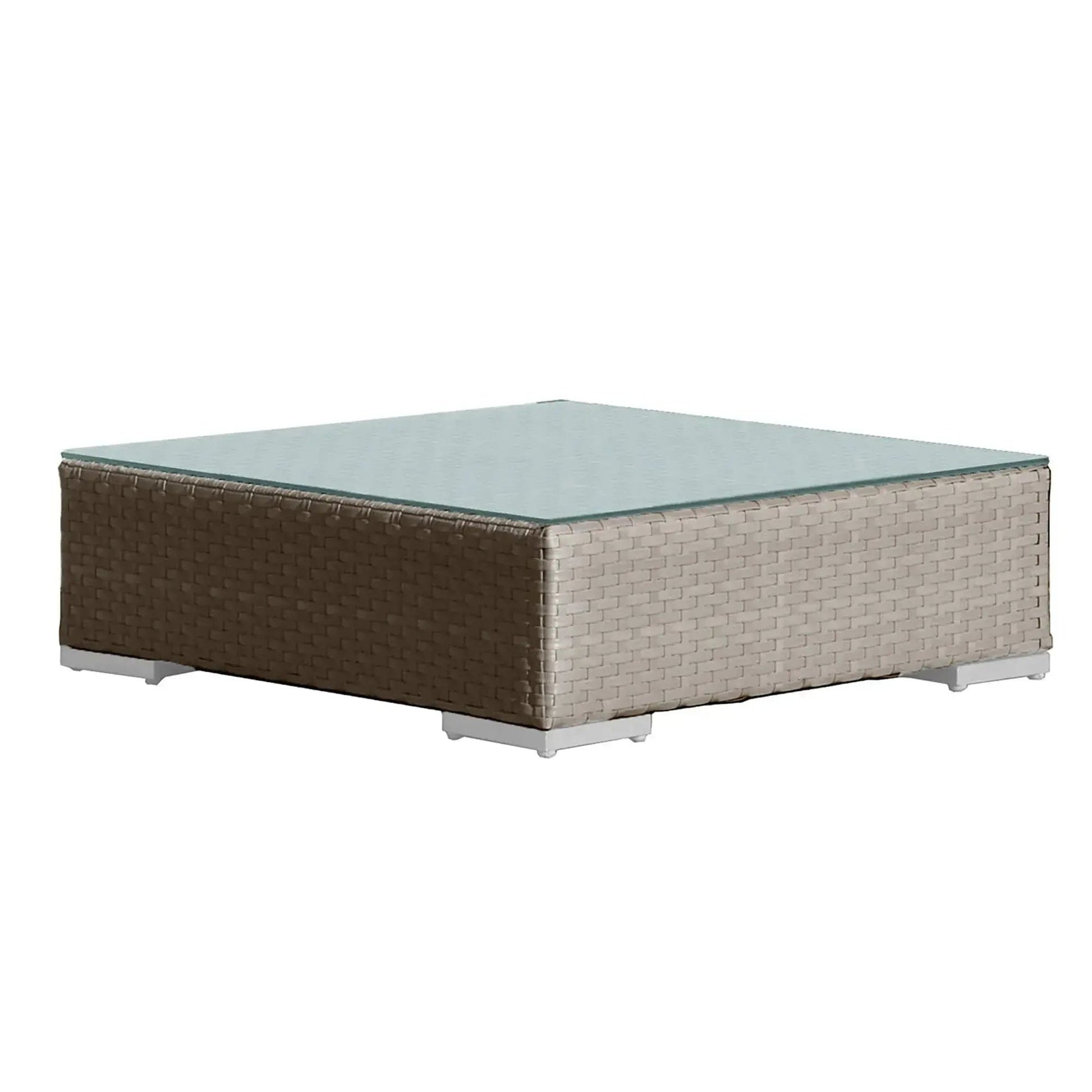 Rubix Coffee Table with Glass 902-1349-KBU-CT-GL - BetterPatio.com