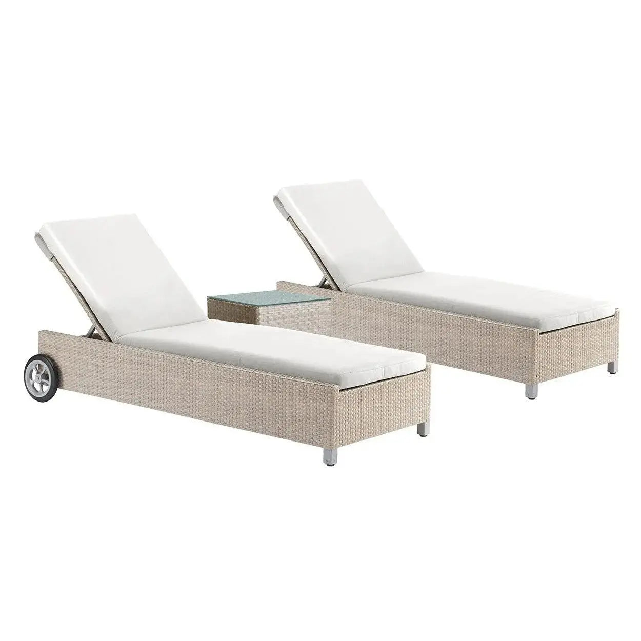 Rubix 3 PC Chaise Lounge Set 902-1349-KBU-3CL-GL - BetterPatio.com