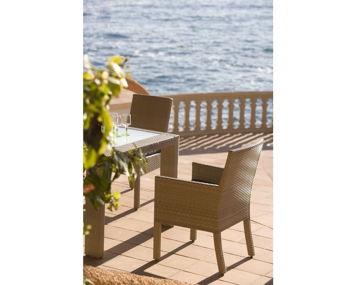 Rubix Stackable Armchair 902-1349-KBU-AC - BetterPatio.com