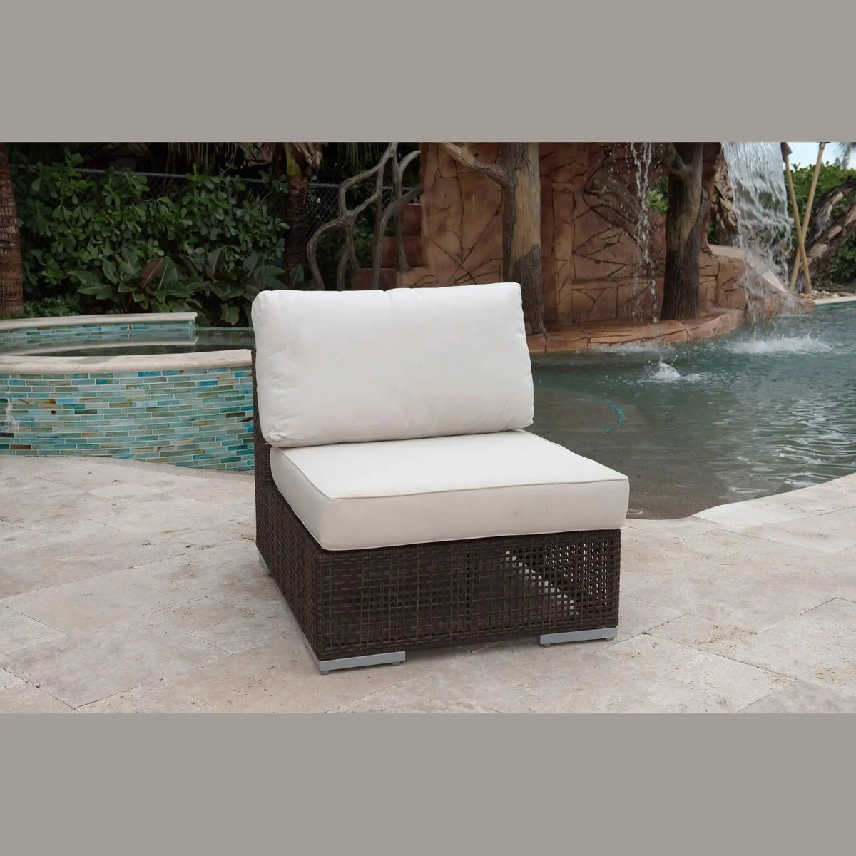 Soho Modular Armless Chair | Hospitality Rattan Patio
