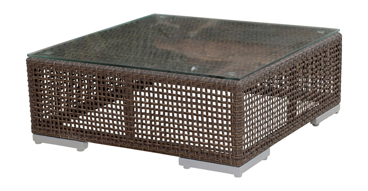 Soho Coffee Table with Glass | Hospitality Rattan Patio