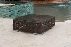 Soho Coffee Table with Glass | Hospitality Rattan Patio