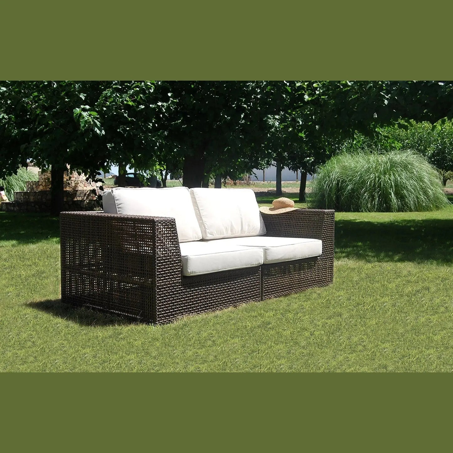 Soho 2-Piece Modular Loveseat | Hospitality Rattan Patio
