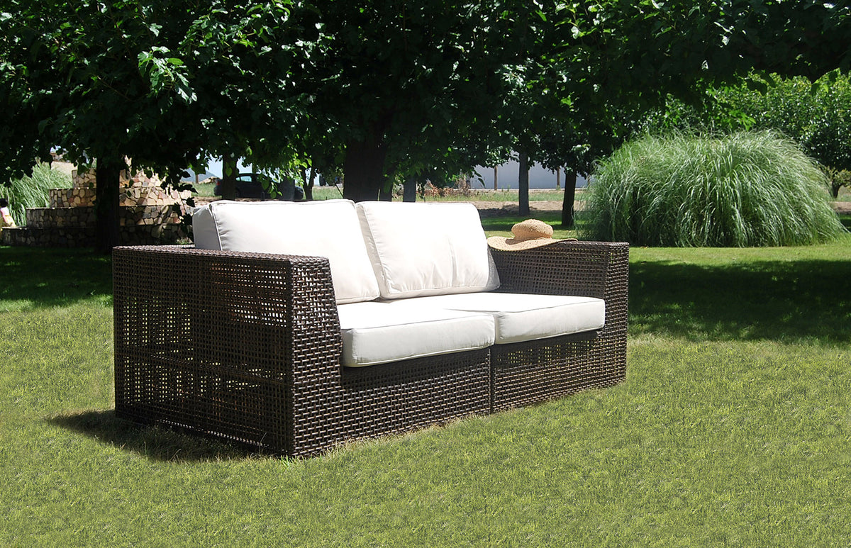 Soho 2-Piece Modular Loveseat | Hospitality Rattan Patio