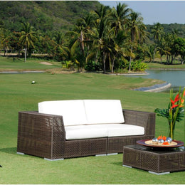 Hospitality Rattan Soho 2 piece Loveseat 2 PC SET-903-LOVESEAT
