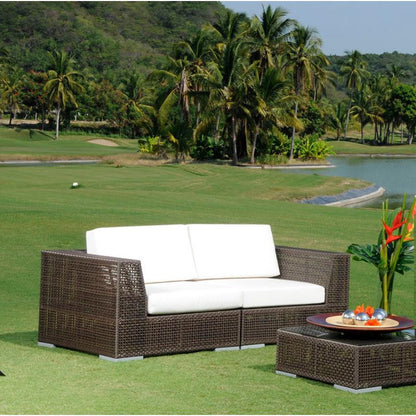 Hospitality Rattan Soho 2 piece Loveseat 2 PC SET-903-LOVESEAT - BetterPatio.com
