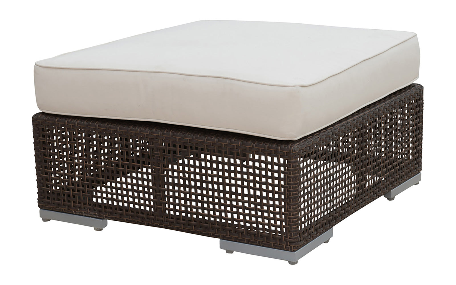 Soho Ottoman with Cushion | Hospitality Rattan Patio