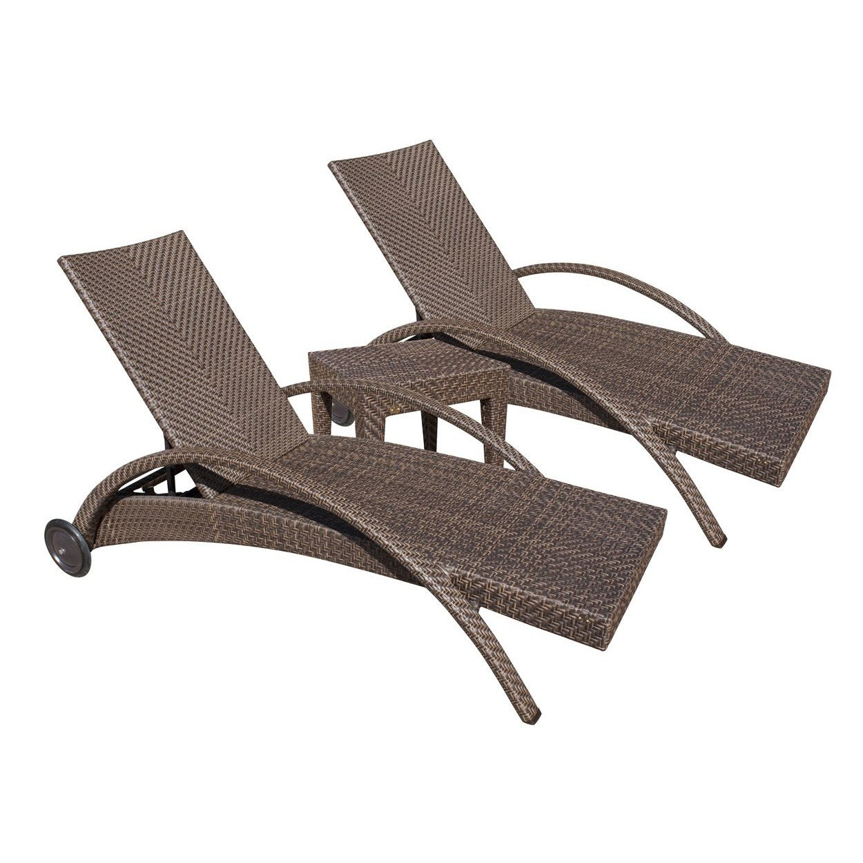 Soho Patio 3 PC Chaise Lounge set with Cushions 903-1324-JBP-3CL-CUSH - BetterPatio.com