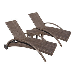 Soho Patio 3-Piece Chaise Lounge set with Cushions