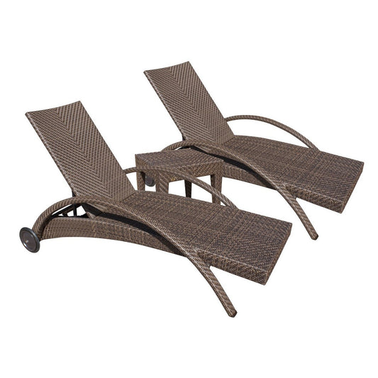 Soho Patio 3 PC Chaise Lounge set with Cushions 903-1324-JBP-3CL-CUSH - BetterPatio.com