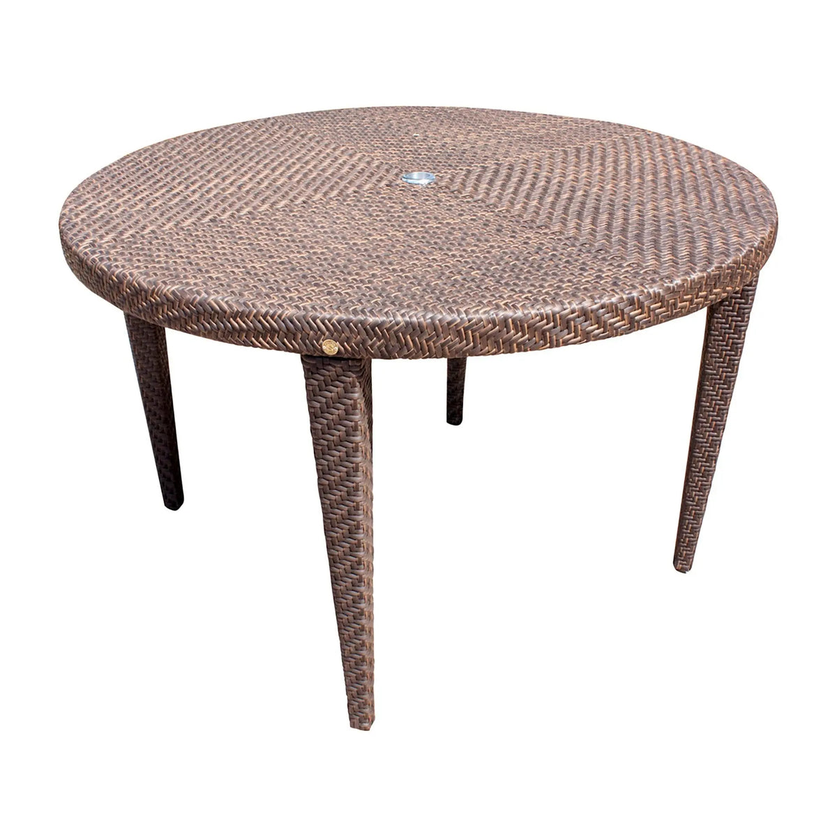 Soho Round Dining Table with Glass | Hospitality Rattan Patio