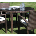 Hospitality Rattan Soho 47" Round Woven Dining Table 903-3303-JBP