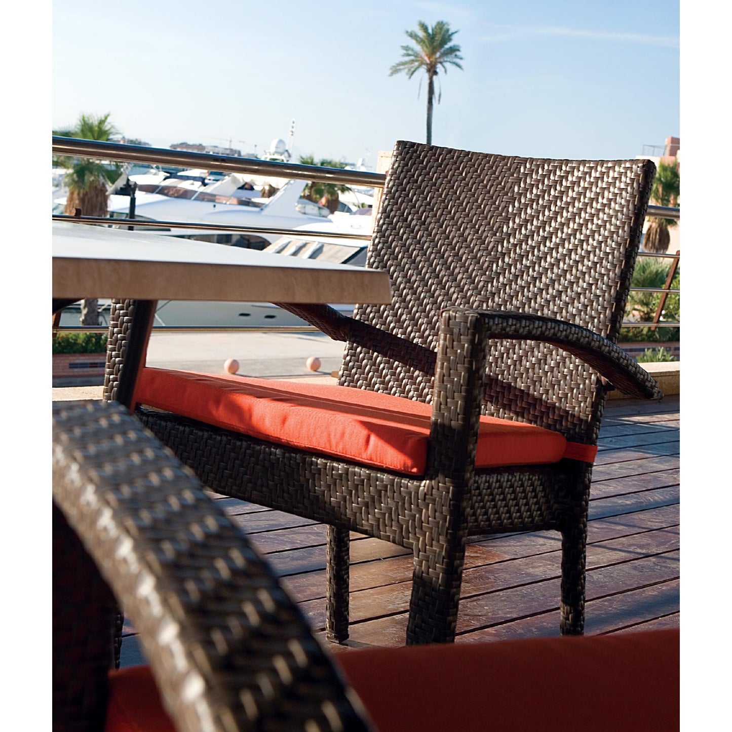 Hospitality Rattan Soho Arm chair 903-3304-JBP-A - BetterPatio.com