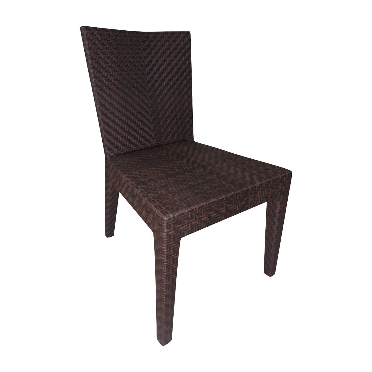 Hospitality Rattan Soho Dining Side Chair 903-3304-JBP-S - BetterPatio.com