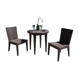 Soho 3-Piece Dining Side Chair Bistro Set with Cushions