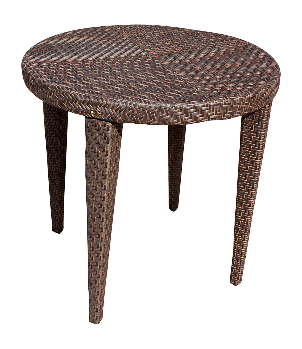 Soho Round Bistro Table with Glass | Hospitality Rattan Patio