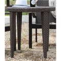 Hospitality Rattan Soho 30" Round Woven Dining Table 903-3305-JBP