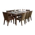 Soho 9-Piece Rectangular Dining Side Chair Set with Cushions