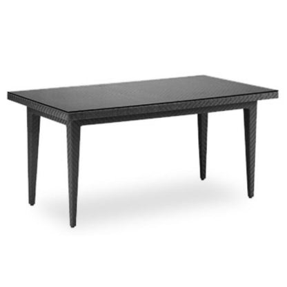 Hospitality Rattan Soho 78" Woven Dining Table 903-3308-JBP - BetterPatio.com