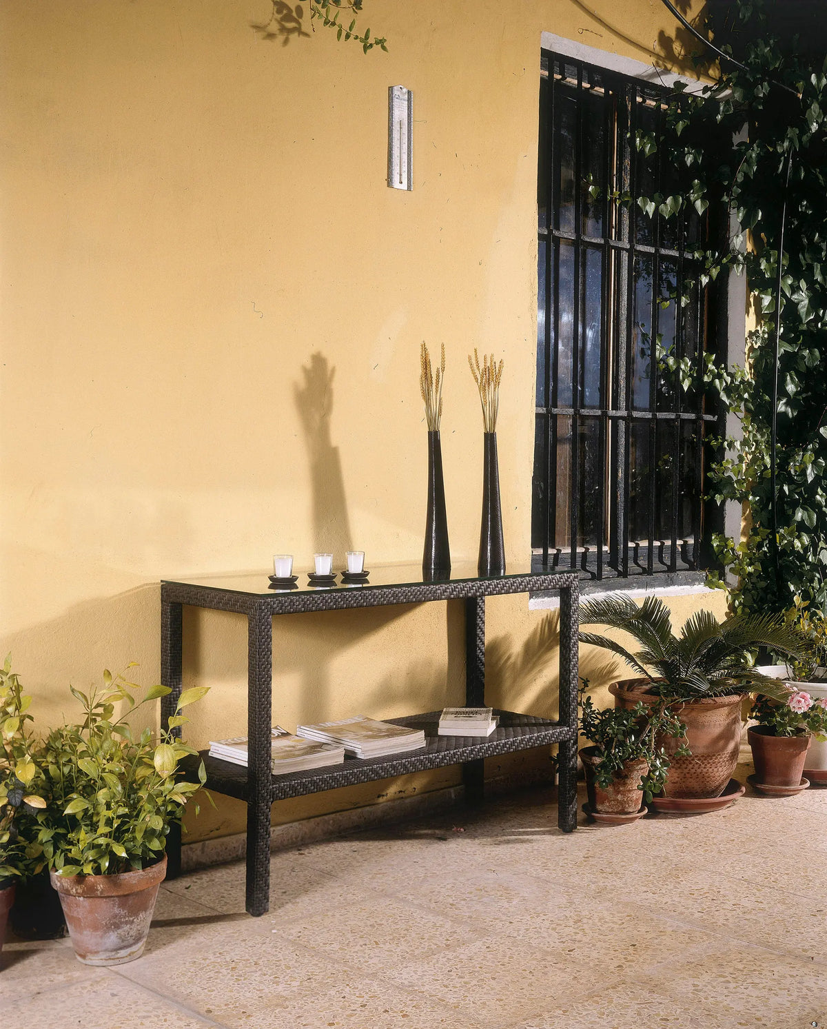 Soho Console with Glass | Hospitality Rattan Patio