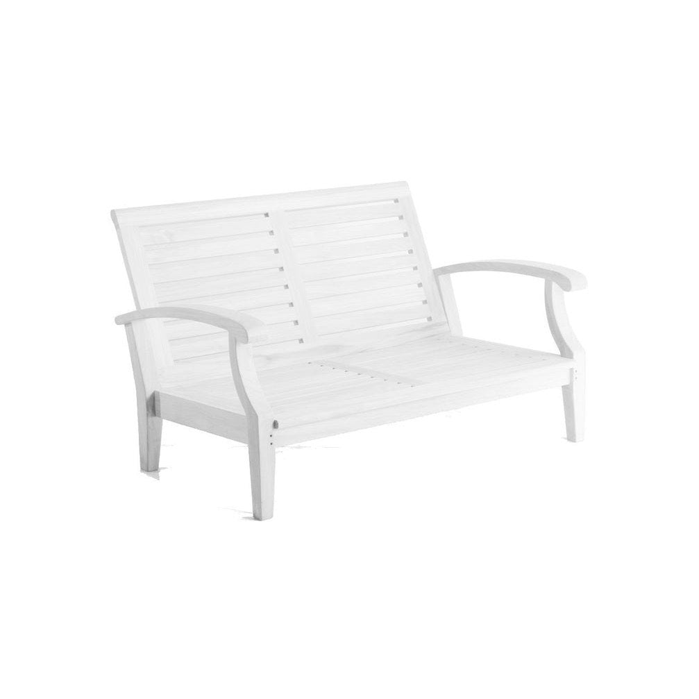 Douglas Nance Cayman White Deep Seating Loveseat DN2202W - BetterPatio.com