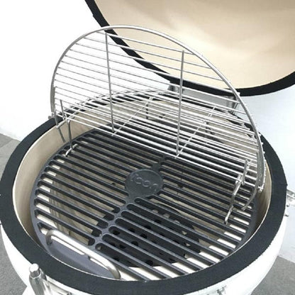 Icon Grills 700 Series 714 Sq. Inch Kamado Grill With Storage Cart Black - CG701BLACK - BetterPatio.com