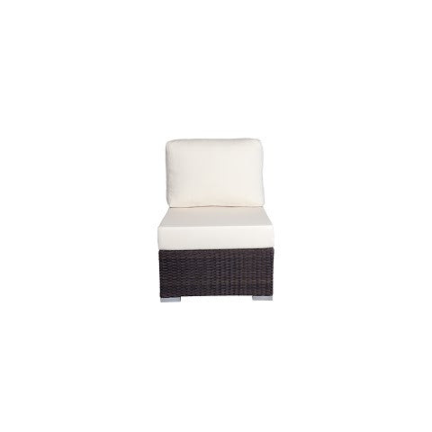 Source Furniture Lucaya Armless Chair, Espresso - BetterPatio.com