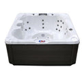 American Spas 7-Person Bench Spa with 30 Jets, Backlit LED Waterfall AM730BW