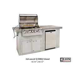 Lion Premium Grills Advanced Q 83 Inch BBQ Island