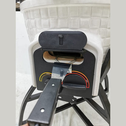 Vision Grills Elite Series XR402 Deluxe Kamado White - AP1-T11 - BetterPatio.com
