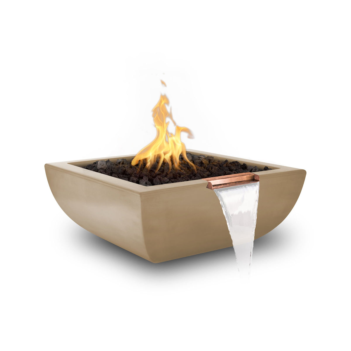 The Outdoor Plus 36" Avalon GFRC Fire & Water Bowl