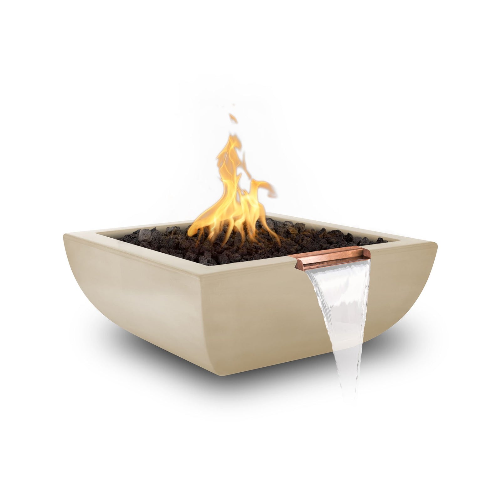 The Outdoor Plus 36" Avalon GFRC Fire & Water Bowl