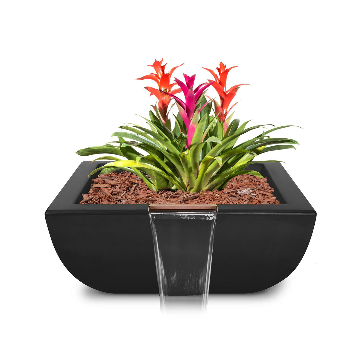 The Outdoor Plus 36" Avalon GFRC Planter Bowl with Water