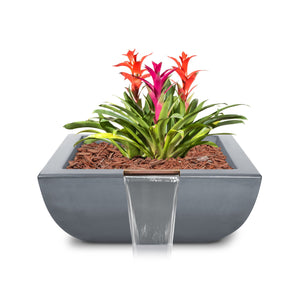 The Outdoor Plus 36" Avalon GFRC Planter Bowl with Water