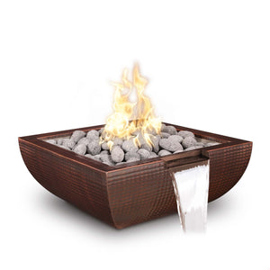 The Outdoor Plus 24" Avalon Hammered  Copper Fire & Water Bowl