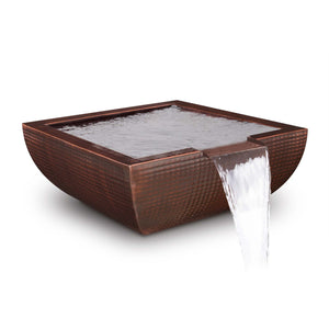 The Outdoor Plus 24" Avalon Hammered Copper Water Bowl