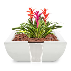 The Outdoor Plus 30" Avalon GFRC Planter Bowl with Water