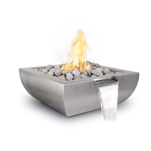 The Outdoor Plus 30" Avalon Stainless Steel Fire & Water Bowl