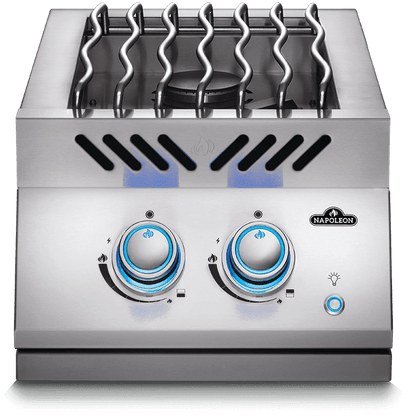Napoleon Built-In 700 Series BIB12RT - inline range top drop-in burner lit knob full view
