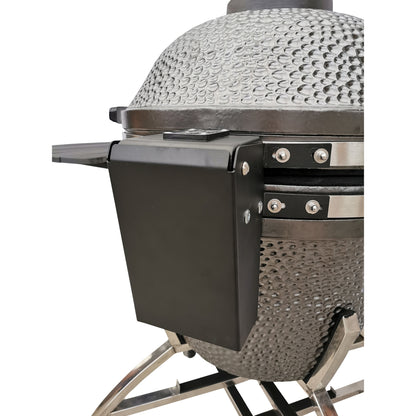 Icon XD702 Maxis Kamado Grill Gunmetal CGXD702G - handle and latch detail image 12