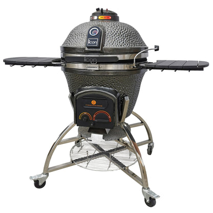 Icon XD702 Maxis Kamado Grill Gunmetal CGXD702G - front view image 2