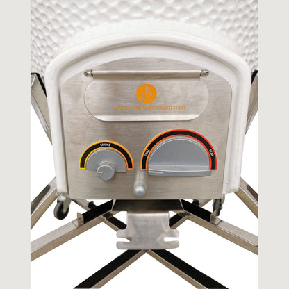 Icon XD702 Maxis Kamado Grill White CGXD702W - lifestyle outdoor use image 10