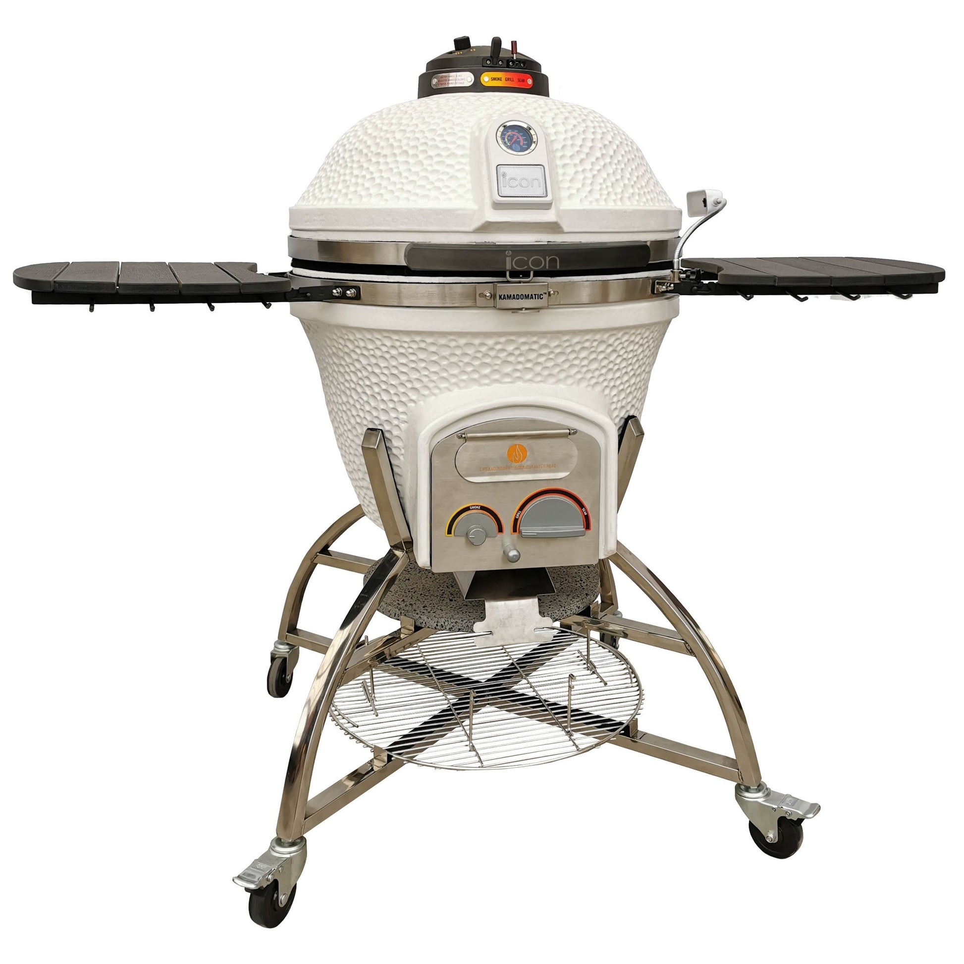 Icon XD702 Maxis Kamado Grill White CGXD702W - front view image 2