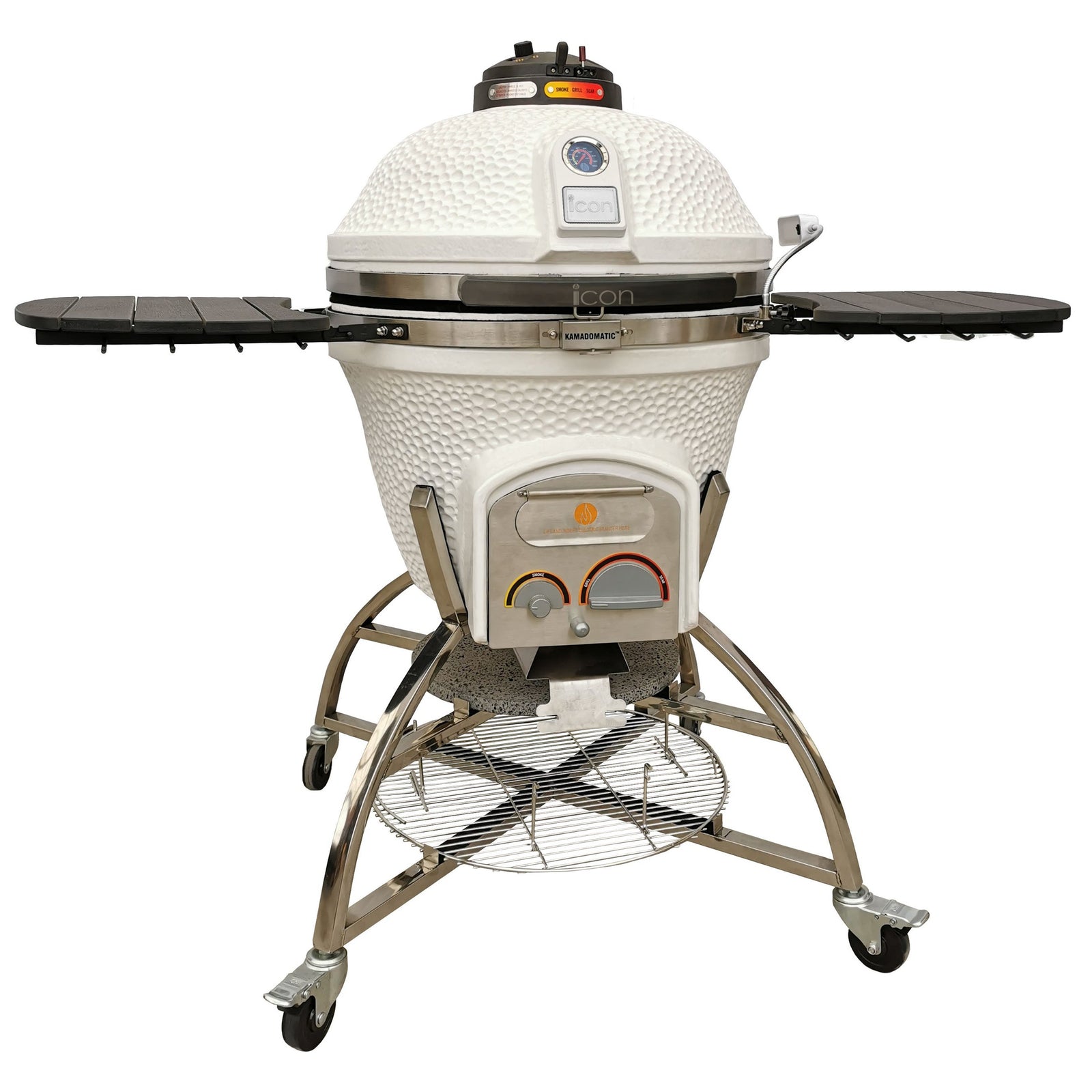 Icon XD702 Maxis Kamado Grill White CGXD702W - front view image 2
