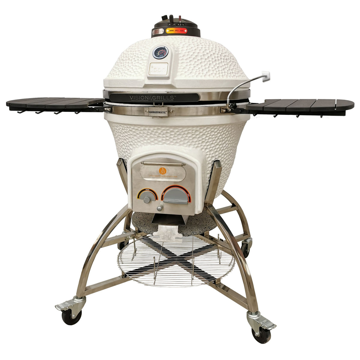 Icon XD702 Maxis Kamado Grill White CGXD702W - 3-quarter angle view image 3
