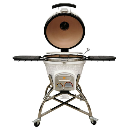 Icon XD702 Maxis Kamado Grill White CGXD702W - side profile view image 4