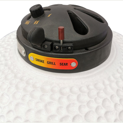 Icon XD702 Maxis Kamado Grill White CGXD702W - base and cart view image 8