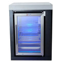 Mont Alpi Black Stainless Steel Fridge Cabinet MASFM-BSS