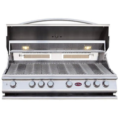 Cal Flame P6 P-Series 46 Inch 6 Burner Built In Grill with Rotisserie, Griddle BBQ19P06