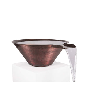 The Outdoor Plus 36" Cazo Hammered Copper Water Bowl